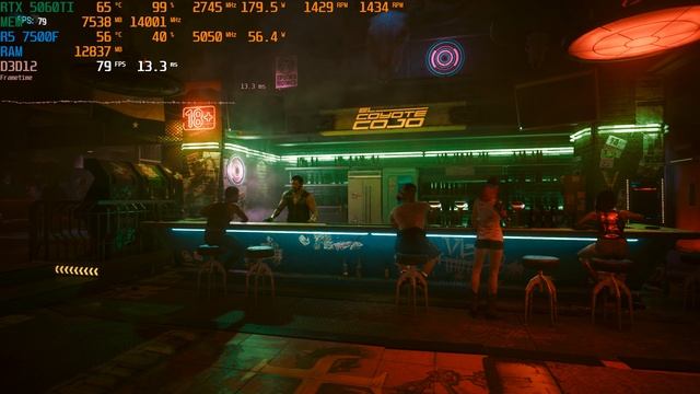 Cyberpunk 2077 2025.09.22 - R5 7500F+5060Ti 16gb