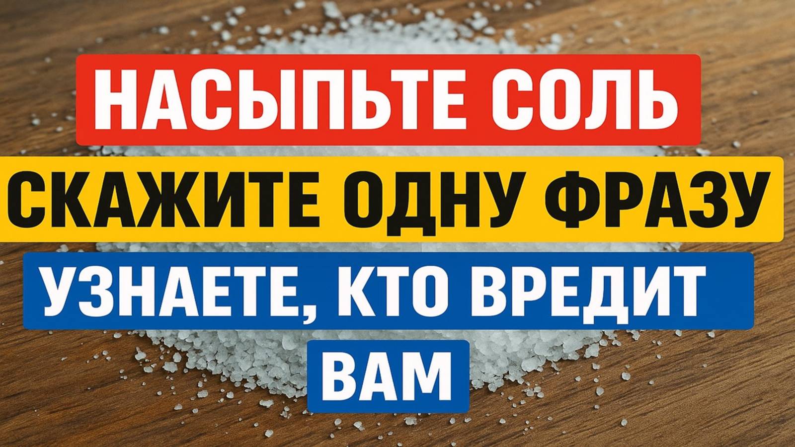 Хотите узнать, кто желает вам зла? Скажите эту фразу с горстью соли смотреть онлайн