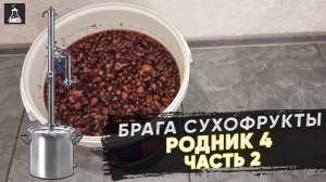 Самогон из сухофруктов на Родник 4, второй перегон и дегустация