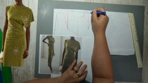 Моделирование. Нарядное платье к празднику. Выкройка № 1822.