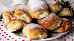 Мягкие творожные булочки с начинкой. Очень просто и быстро.