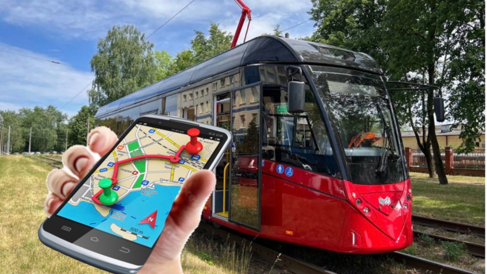 Трамвай сломался! Иду пешком!