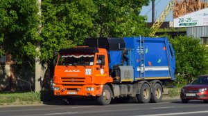 Мусоровоз МК-4554-08 на шасси КамАЗ-65115-50 (В 249 АА 122). / KAMAZ garbage truck.