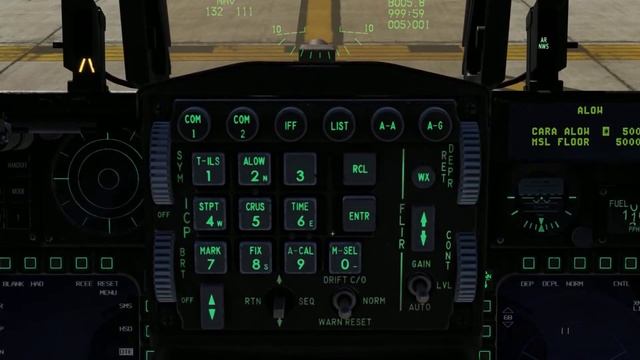 DCS World. F-16C Viper. Руление и взлет. смотреть онлайн
