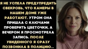 ИСТОРИИ ИЗ ЖИЗНИ/Я не успела предупредить свекровь, что камеры в нашем доме уже работают/Рассказ