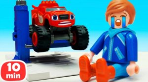 Вспыш и машины помогли малышу и устранили злодея! Видео для малышей про машинки
