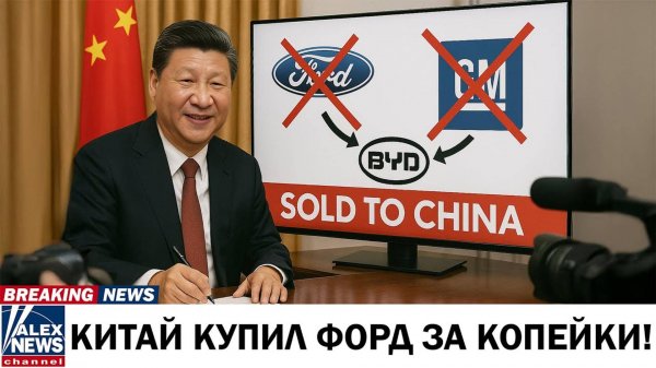 💥 Шок для США: Китайские компании получают контроль над Ford и General Motors практически даром.