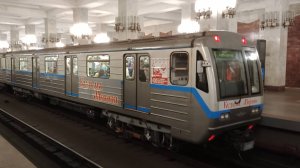 Нижегородское метро. Возвращение именного поезда "Кузьма Минин"