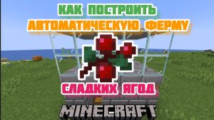 Как построить автоматическую ферму сладких ягод в Майнкрафт