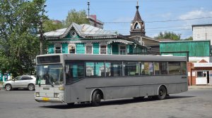 Автобус Mercedes-Benz O405 (АН 787 22). Покатушки по Барнаулу. / Ride on the Mercedes-Benz O405 bus
