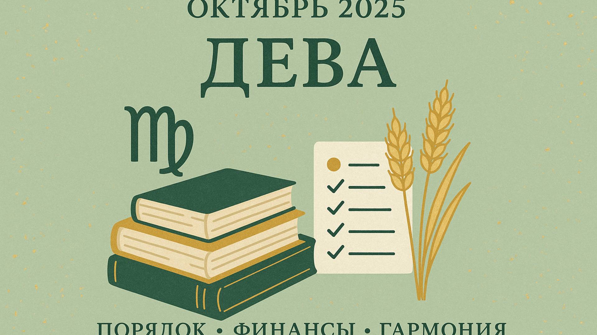 Гороскоп Дева: октябрь 2025 — здоровье, работа и финансы смотреть онлайн
