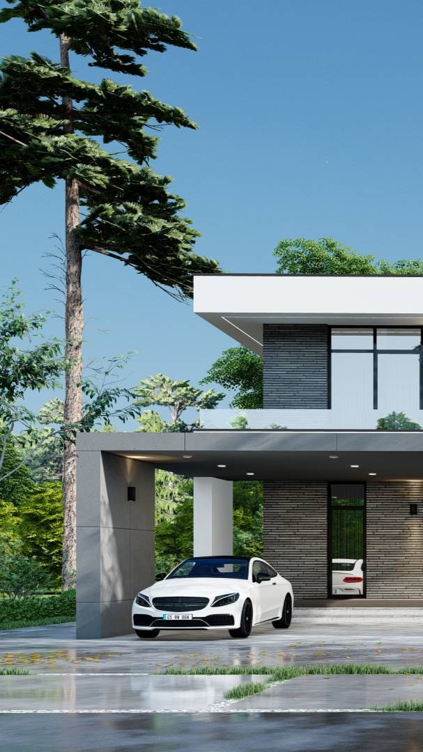 Проект дома, плоская кровля смотреть онлайн