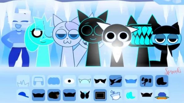 Sprunki Cool As Ice_ Kayden & Friends❄️🔥