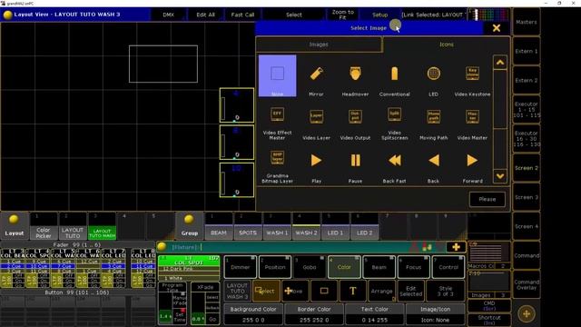 GrandMA2 8 Layout View