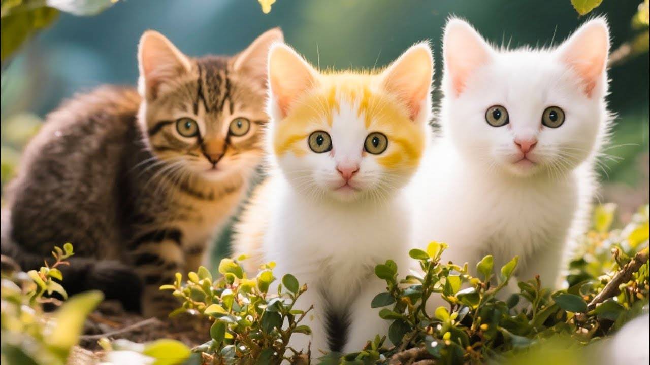 😹 Пушистые маленькие котята мило мяукают и ищут друзей🔥