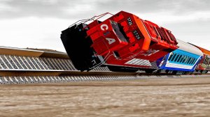 Строители испортили рельсы! Крушение поезда! – BeamNG.Drive