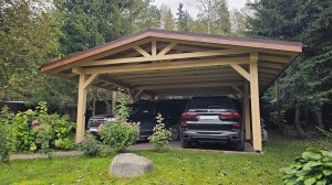 АВТОНАВЕС 6х7.5 ИЗ БРУСА 200х200