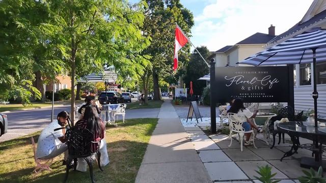 Канада. Осенняя прогулка по городу Ниагара-он-те-Лейк в формате 4К смотреть онлайн