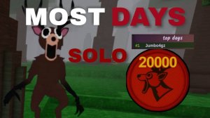 Как я прожила 20000 ночей в игре 99 ночей в лесу в РОБЛОКС! МИРОВОЙ РЕКОРД!