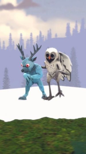 Не Разбуди Пожирателя Морей 99 Ночей в Лесу - Снежный Олень Закрыл Рот Сове