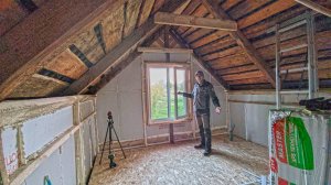 Мансарда в мастерской обрела объём! Утепляем к зиме верхний этаж и пробуем пахать поле