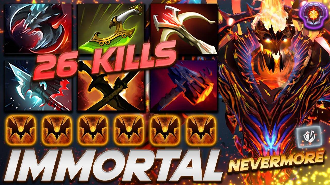 [Immortal][Pub]СФ⚫💥💥💥.Доминация до окончания игры-Shadow Fiend Nevermore.DOTABUFF-47.59%Win Rate смотреть онлайн