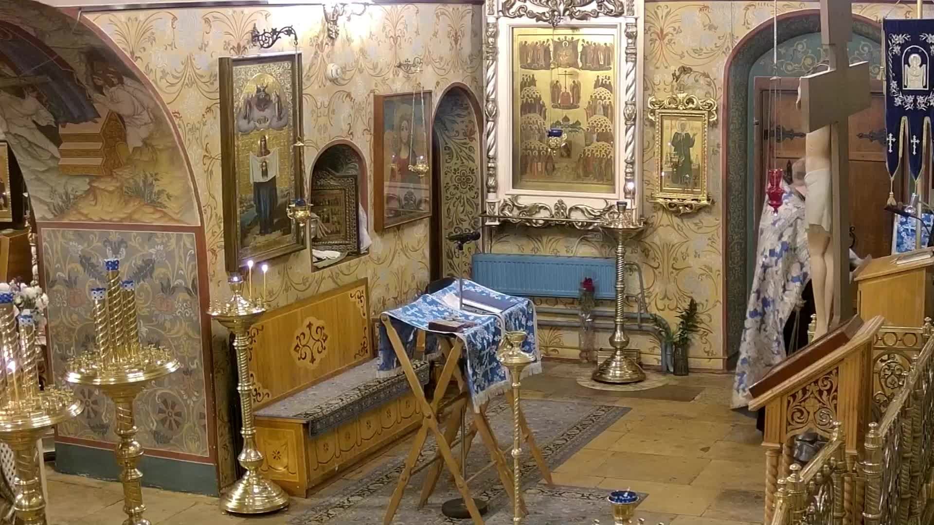 Молебен с акафистом Порт-Артурской иконе Божией Матери. Храм Успения в Путинках. смотреть онлайн