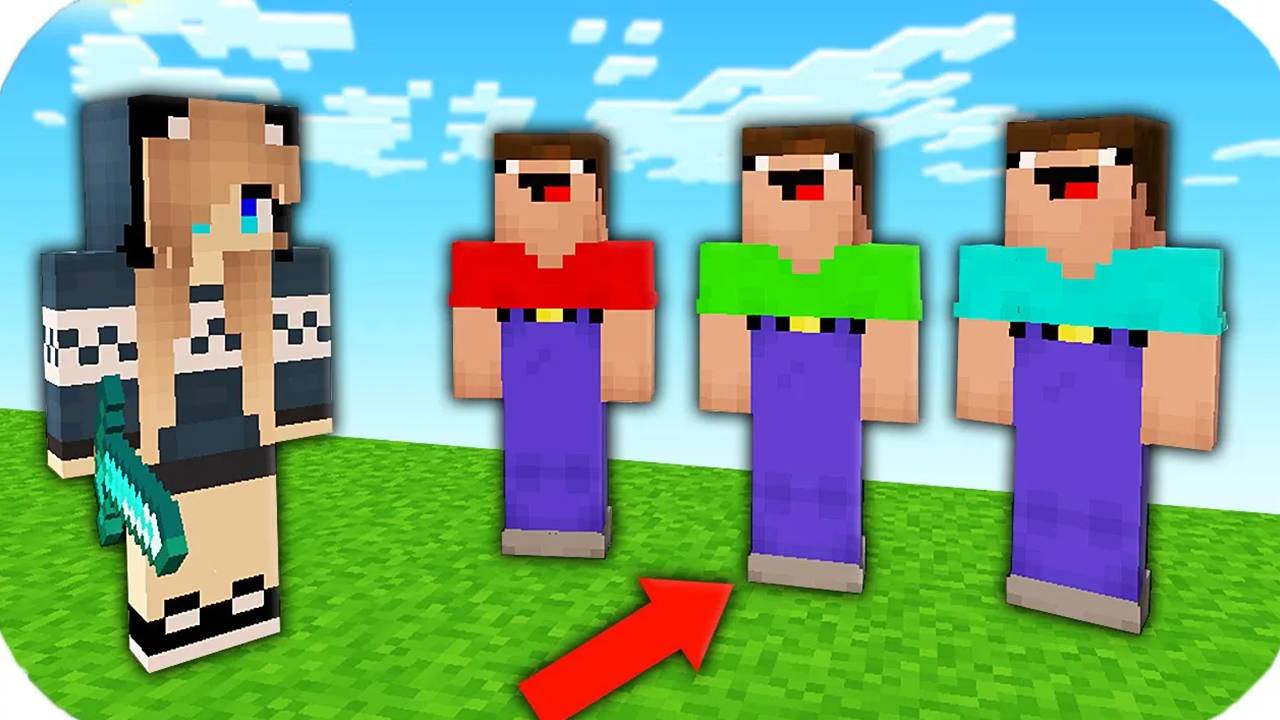 2 НУБА И ДЕВУШКА ПРО ИГРАЮТ В ПРЯТКИ В МАЙНКРАФТ смотреть онлайн