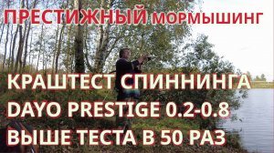Делаю КРАШТЕСТ Dayo Prestige. ПРЕСТИЖНЫЙ мормышинг, бонусная серия. Донка из спиннинга для мормо