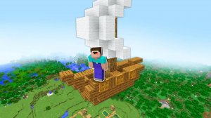 НУБ НА ЛЕТАЮЩЕМ КОРАБЛЕ ЛОВУШКЕ В МАЙНКРАФТ ! НУБИК И ТРОЛЛИНГ В MINECRAFT Дак Плей