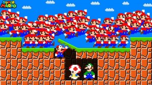 🚨 Марио построил бункер, чтобы выжить среди клонов в Супер Марио!