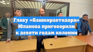 Главу «Башкиравтодора» Юланова приговорили к девяти годам колонии