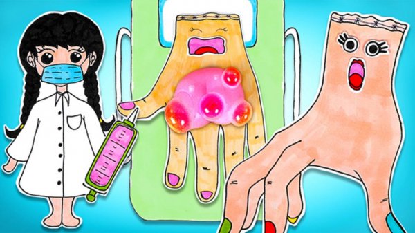 Доктор Уэнсдэй лечит семью Вещи 🩺 Забавные поделки ✨