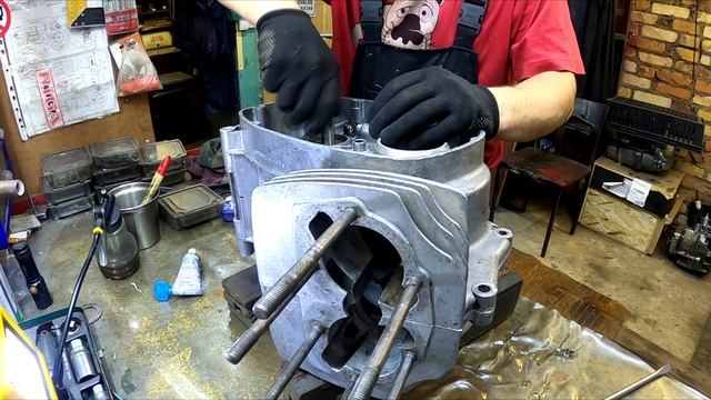 Пуск двигателя Ява 634 из г. Чехов/Сборка двигателя Jawa 634 из г. Рязань (Будни в мастерской)