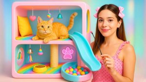 Мой тайный дом для питомца 🐱 Прячу известного кота от мамы 😱✨