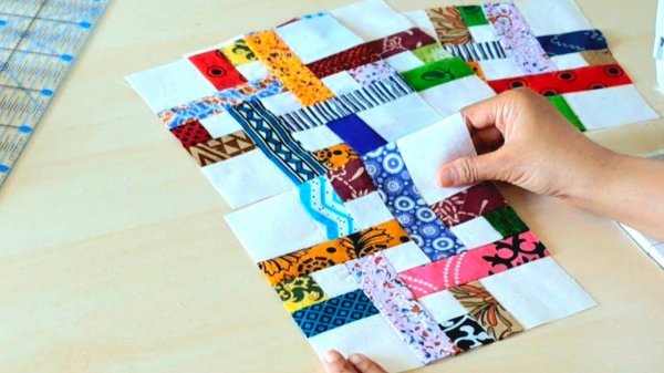 Вы не сможете оторвать глаз от этого лоскутного одеяла - Креативная идея для лоскутков.