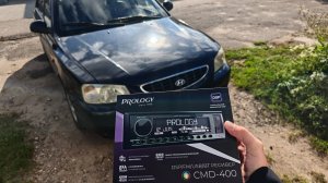 Установка процессорной магнитолы PROLOGY CMD-400 в Hyundai Accent