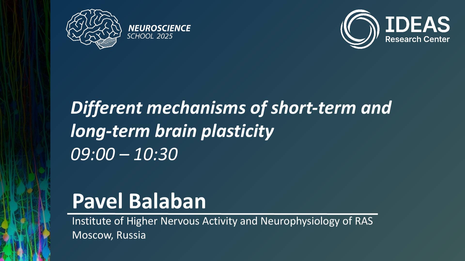 Different mechanisms of short-term and long-term brain plasticity