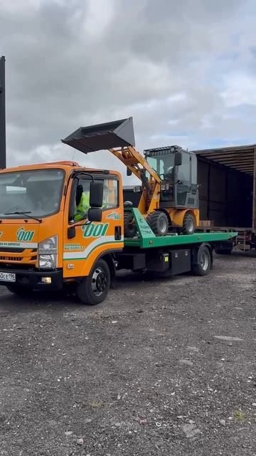 Мини-погрузчики удобно перевозить #спецтехника #automobile #минипогрузчик #сельскоехозяйство #everun