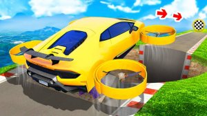 Сможет ли ламба проехать через огромную яму в гта 5 ? - эксперимент в gta 5