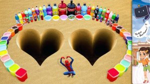 Мультики для детей Эксперимент: мощное извержение зубной пасты из сердец. Мультики эксперименты