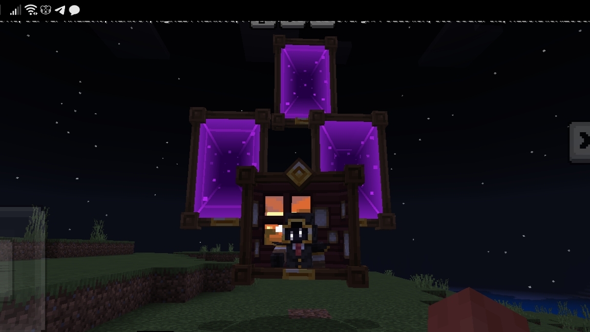 майнкрафт, но это картинные порталы.