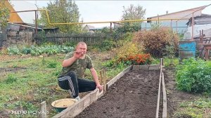 Блог/Денис Савенков/посадка чеснока у себя в огороде/
