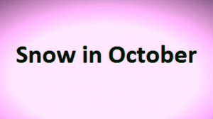 51 [оу] Snow in October   Английский Произношение Интонация
