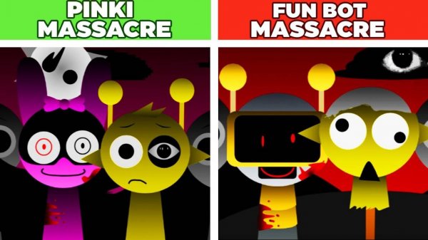 🎀 PINKI MASSACRE VS FUN BOT! 💥 КРОВАВАЯ ДУЭЛЬ!