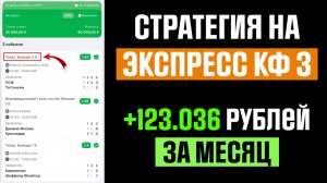 ✅ КАК СОБРАТЬ Экспресс с Коэффициентом 3 и НЕ СЛИТЬ БАНК - Лучшая стратегия ставок
