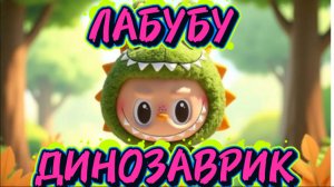 Лабубу веселый Динозавр