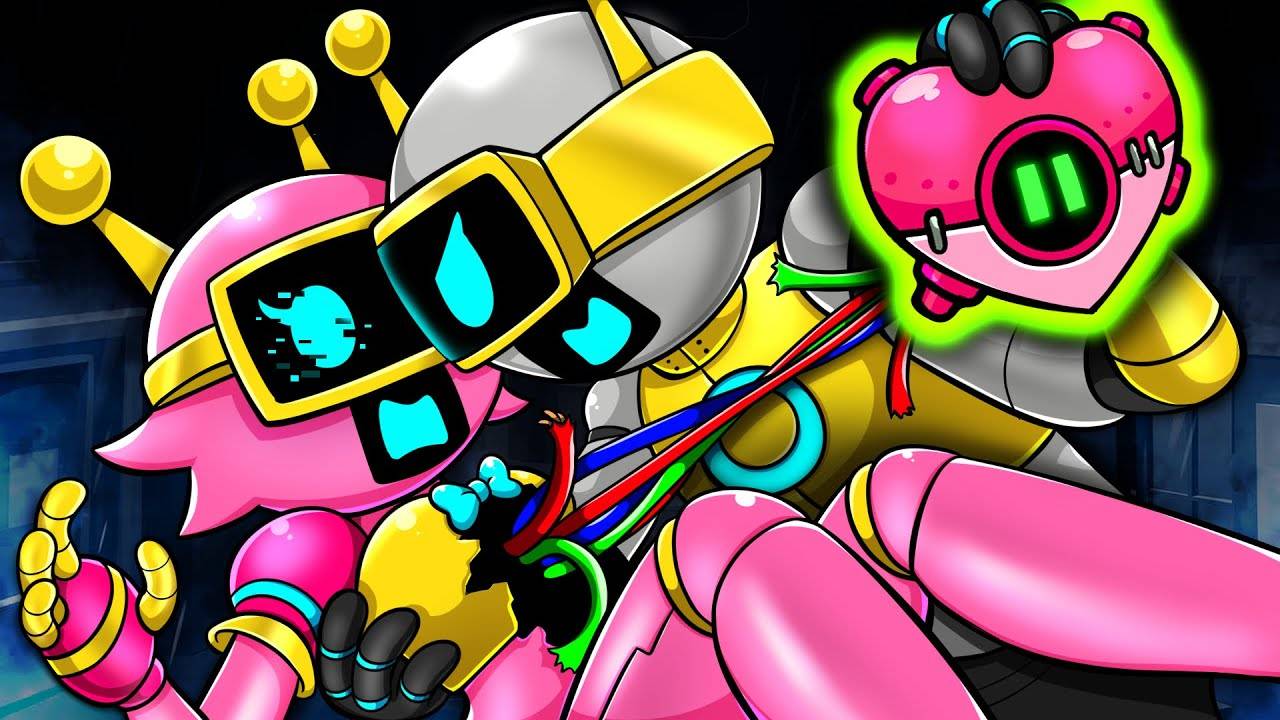 Веселый Бот украл сердце Розового Бота?! | Анимация Спрунки в Суперсемейке смотреть онлайн