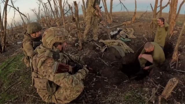 Захват опорника и взятие в плен ВСУ. смотреть онлайн