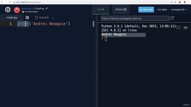131 Наша первая программа на Python смотреть онлайн